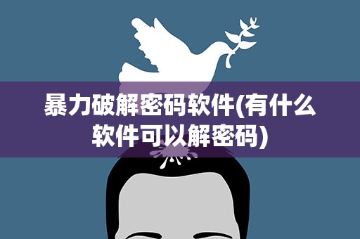 暴力破解密码软件(有什么软件可以解密码)