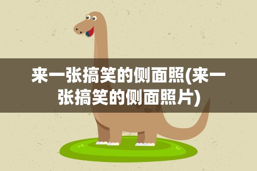 来一张搞笑的侧面照(来一张搞笑的侧面照片)
