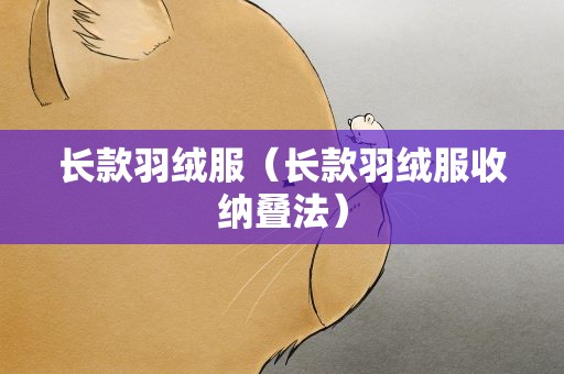 长款羽绒服（长款羽绒服收纳叠法）