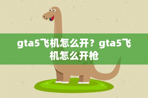 gta5飞机怎么开？gta5飞机怎么开枪