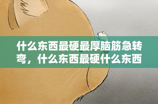 什么东西最硬最厚脑筋急转弯，什么东西最硬什么东西最软