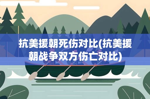 抗美援朝死伤对比(抗美援朝战争双方伤亡对比)