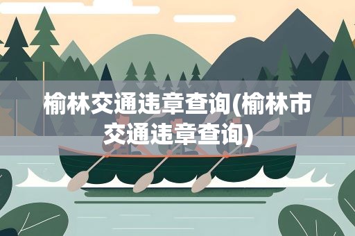 榆林交通违章查询(榆林市交通违章查询)
