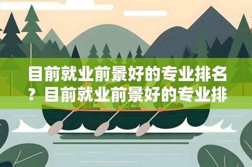 目前就业前景好的专业排名？目前就业前景好的专业排名女生