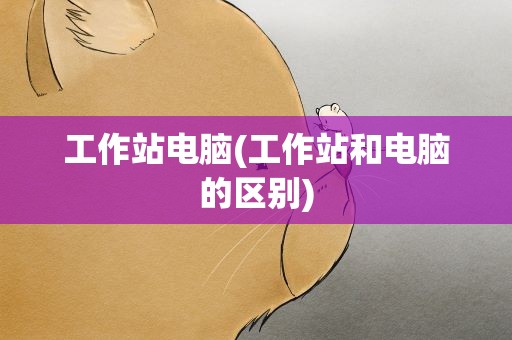 工作站电脑(工作站和电脑的区别)