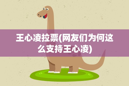 王心凌拉票(网友们为何这么支持王心凌)