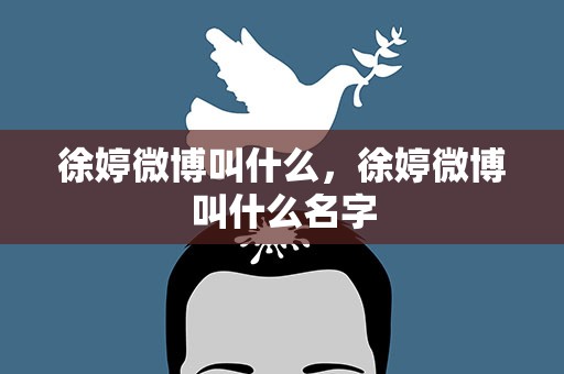 徐婷微博叫什么，徐婷微博叫什么名字