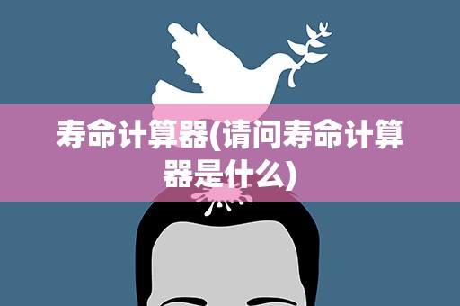 寿命计算器(请问寿命计算器是什么)