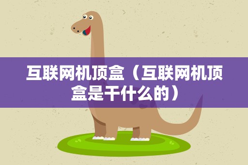 互联网机顶盒（互联网机顶盒是干什么的）
