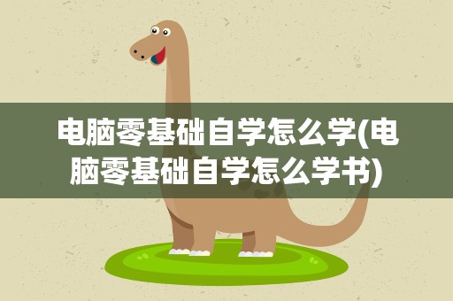 电脑零基础自学怎么学(电脑零基础自学怎么学书)