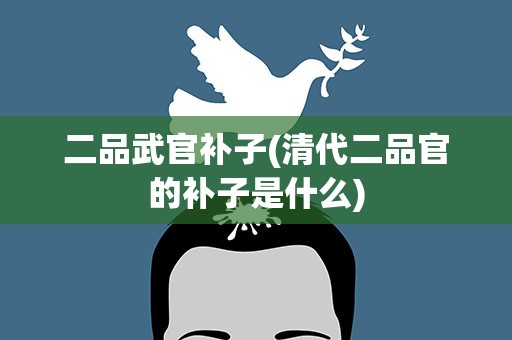 二品武官补子(清代二品官的补子是什么)