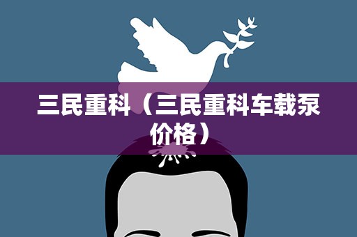 三民重科（三民重科车载泵价格）