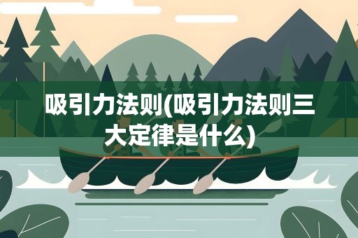 吸引力法则(吸引力法则三大定律是什么)