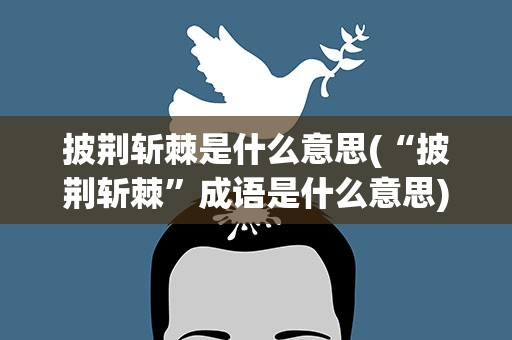 披荆斩棘是什么意思(“披荆斩棘”成语是什么意思)