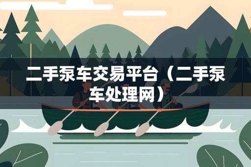 二手泵车交易平台（二手泵车处理网）