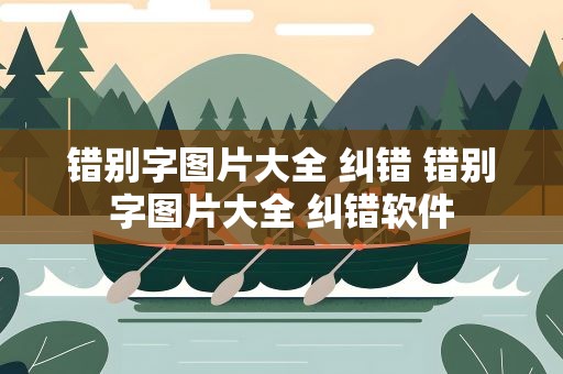 错别字图片大全 纠错 错别字图片大全 纠错软件