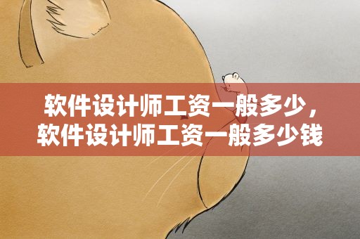 软件设计师工资一般多少，软件设计师工资一般多少钱