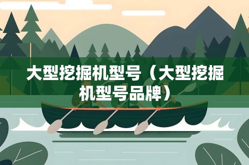 大型挖掘机型号（大型挖掘机型号品牌）