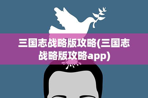 三国志战略版攻略(三国志战略版攻略app)