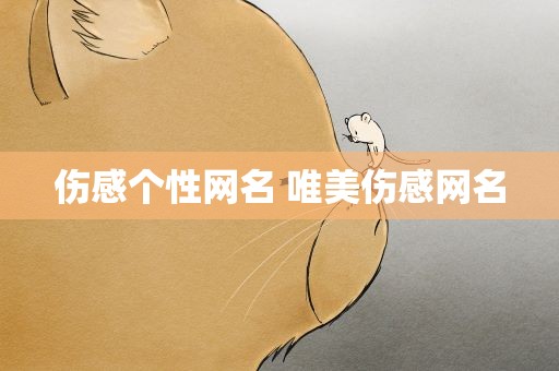 伤感个性网名 唯美伤感网名