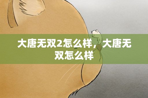 大唐无双2怎么样，大唐无双怎么样