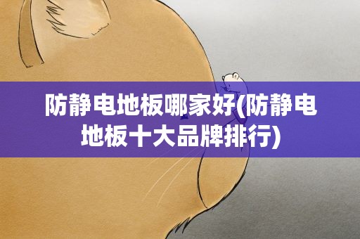 防静电地板哪家好(防静电地板十大品牌排行)