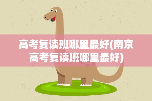 高考复读班哪里最好(南京高考复读班哪里最好)
