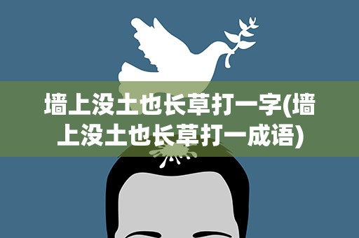 墙上没土也长草打一字(墙上没土也长草打一成语)