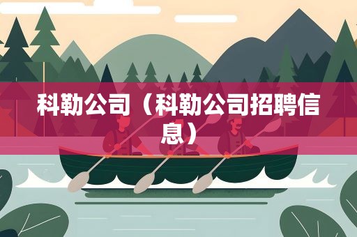 科勒公司（科勒公司招聘信息）