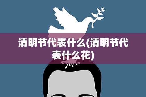 清明节代表什么(清明节代表什么花)