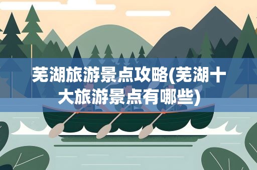 芜湖旅游景点攻略(芜湖十大旅游景点有哪些)