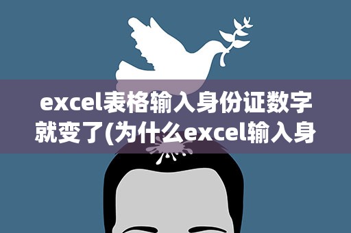excel表格输入身份证数字就变了(为什么excel输入身份证号就自动变了)