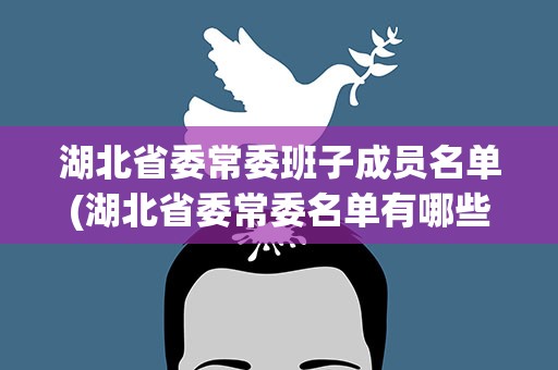 湖北省委常委班子成员名单(湖北省委常委名单有哪些)