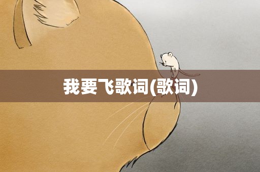 我要飞歌词(歌词)