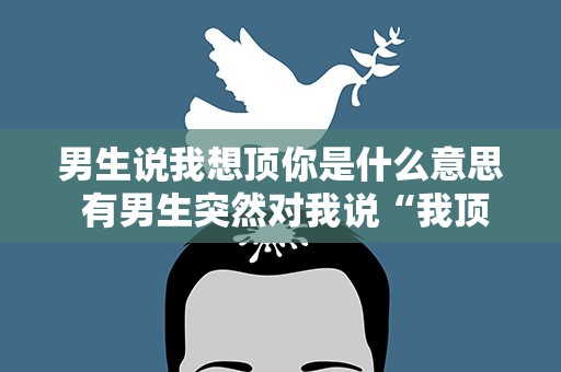男生说我想顶你是什么意思 有男生突然对我说“我顶你”是什么意思