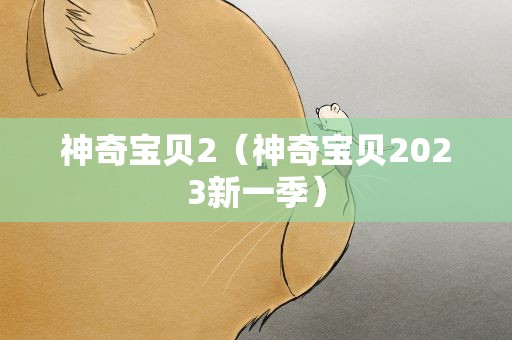 神奇宝贝2（神奇宝贝2023新一季）