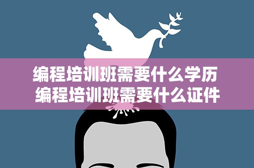 编程培训班需要什么学历 编程培训班需要什么证件