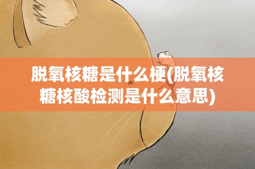 脱氧核糖是什么梗(脱氧核糖核酸检测是什么意思)