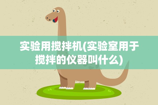实验用搅拌机(实验室用于搅拌的仪器叫什么)