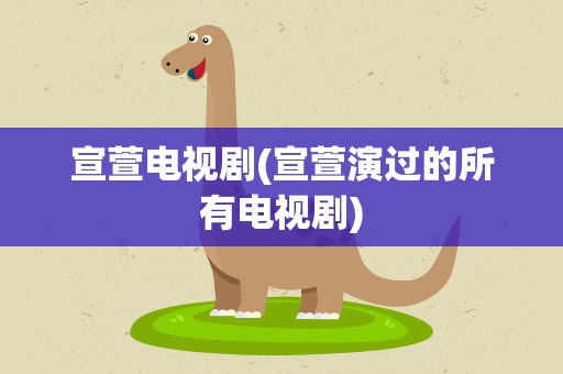宣萱电视剧(宣萱演过的所有电视剧)