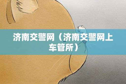 济南交警网（济南交警网上车管所）