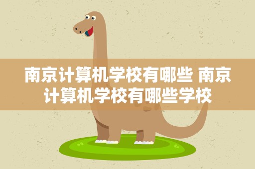 南京计算机学校有哪些 南京计算机学校有哪些学校
