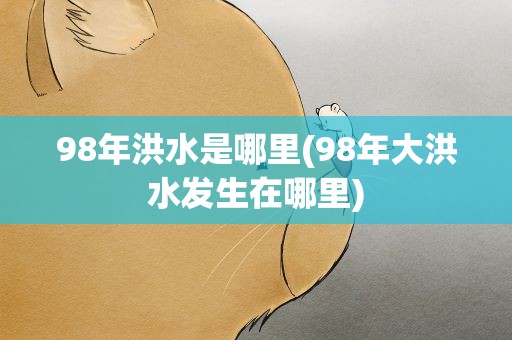 98年洪水是哪里(98年大洪水发生在哪里)