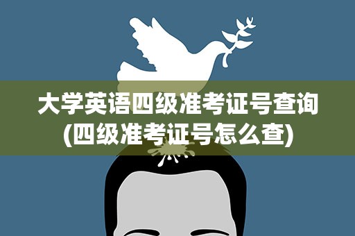 大学英语四级准考证号查询(四级准考证号怎么查)