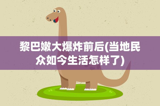 黎巴嫩大爆炸前后(当地民众如今生活怎样了)