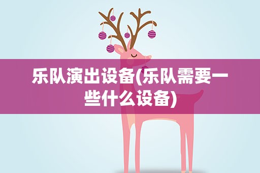 乐队演出设备(乐队需要一些什么设备)