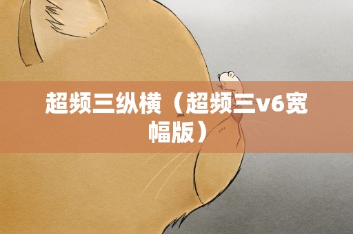 超频三纵横（超频三v6宽幅版）