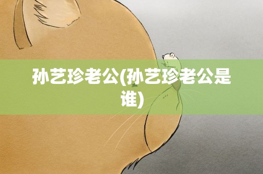 孙艺珍老公(孙艺珍老公是谁)