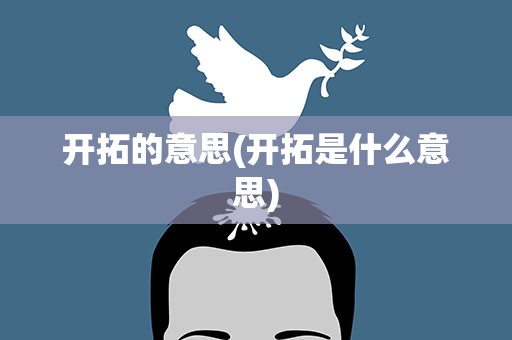 开拓的意思(开拓是什么意思)