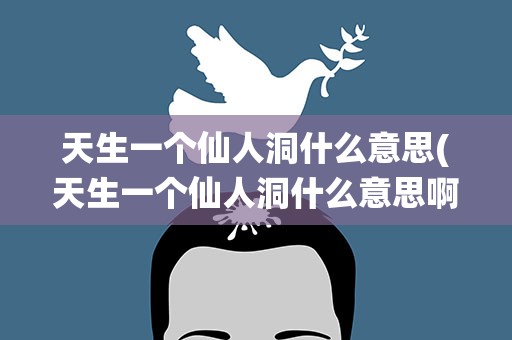 天生一个仙人洞什么意思(天生一个仙人洞什么意思啊)